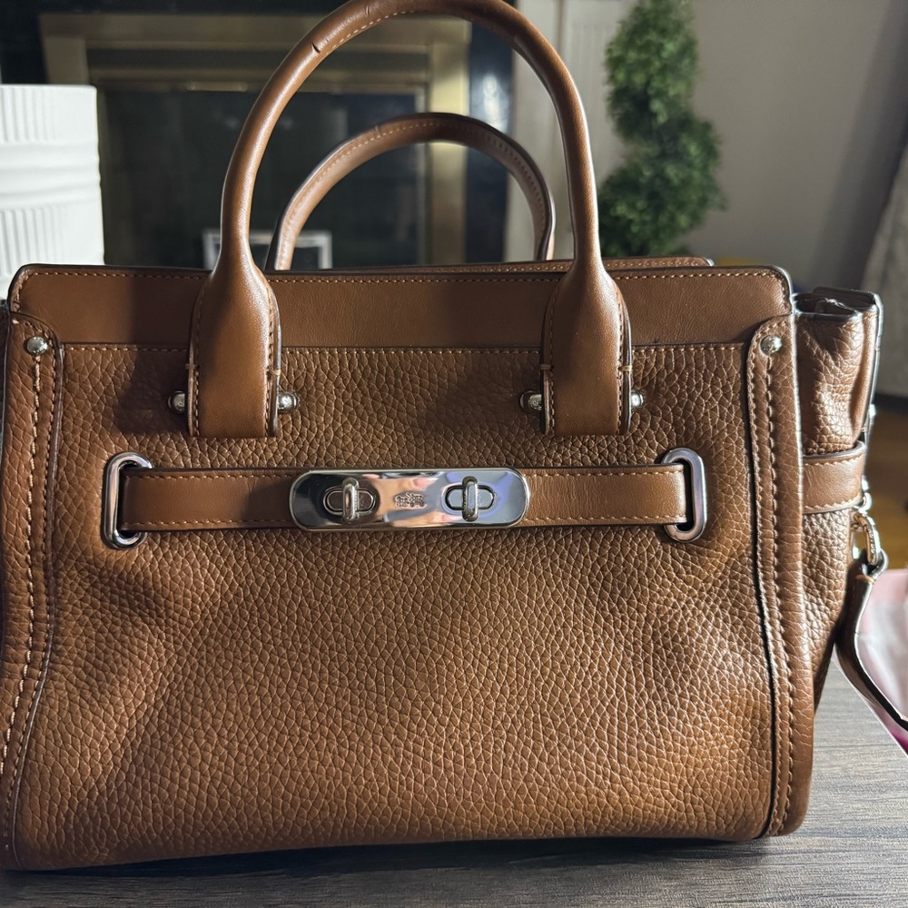 Coach Tan Leather Satchel